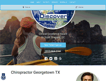 Tablet Screenshot of discoverchirowellness.com